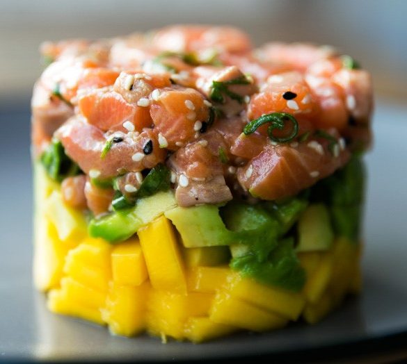 salmon mango salad